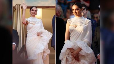 व्हाइट साड़ी में दिखा दीपिका पादुकोण का स्टनिंग अवतार, 8 PHOTOS में देखें Cannes के आखिरी दिन कैसी दिखीं