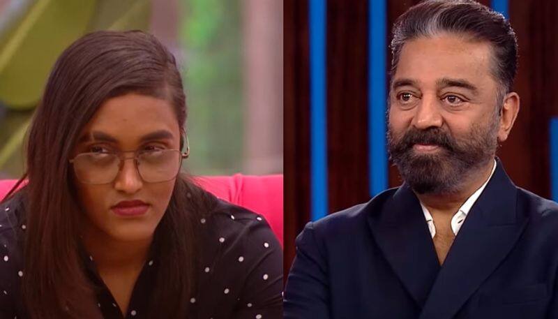 Kamal Haasan comforts Jasmine in Bigg Boss