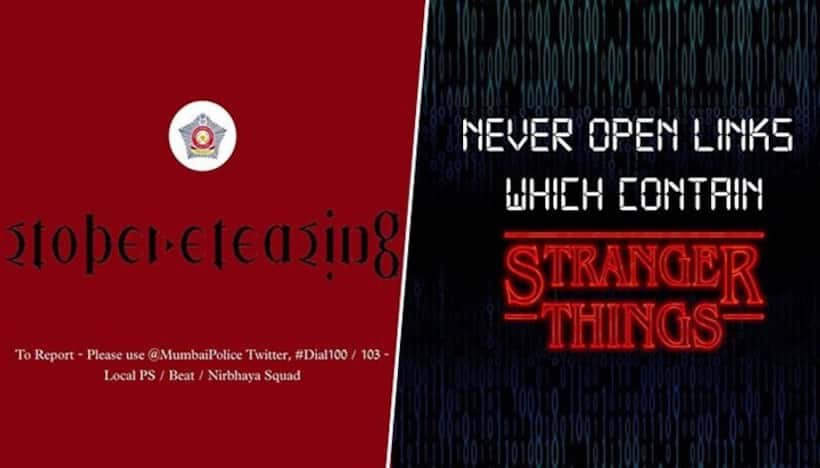 Mumbai, UP Police use 'Stranger Things' to convey a message