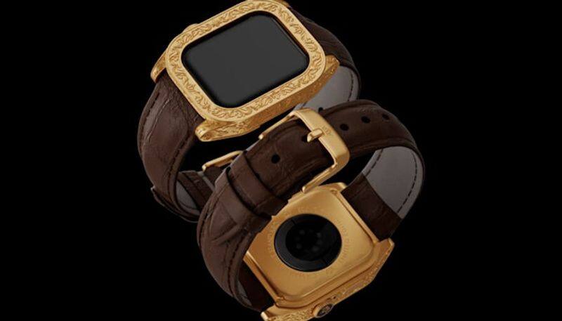 Apple Watch 7 Caviar releases gold titanium editions price touches USD 26630 gcw