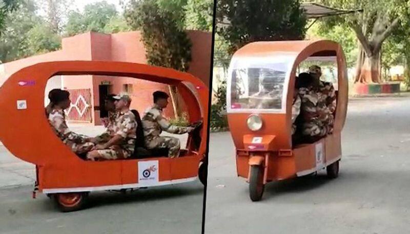 ITBP Motor Transport trainees develop E-auto from scrap 