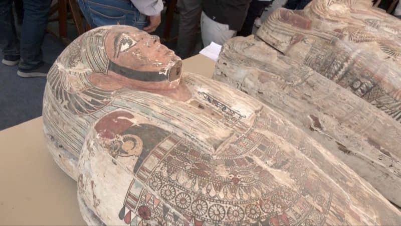 Archaeologists uncover trove of ancient Egyptian mummies