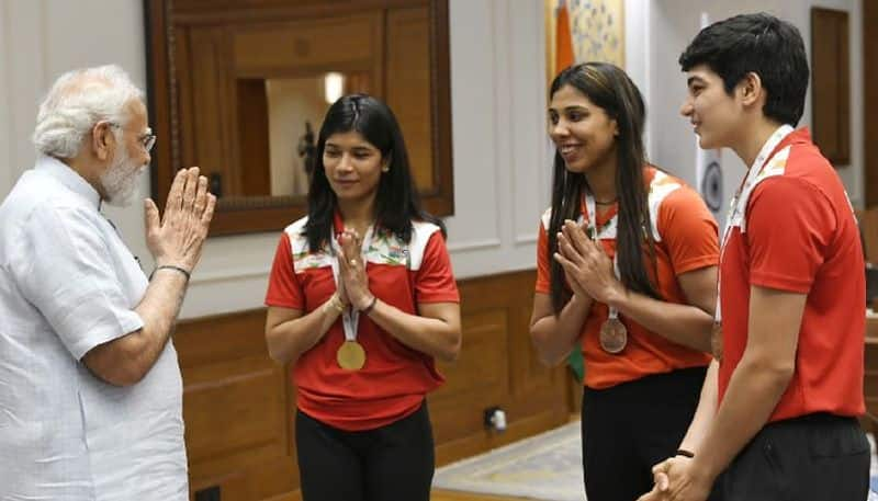 Prime Minister Narendra Modi Meets World Championship champion Women Boxer Nikhat Zareen kvn