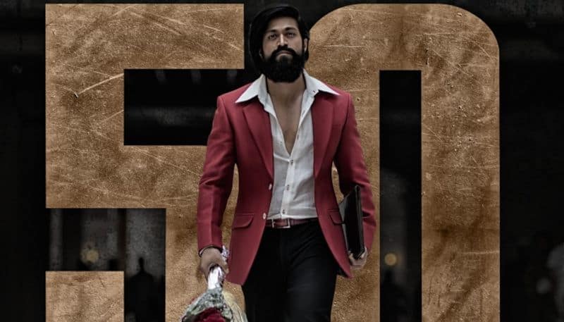 Yash KGF 2 Completes 50 Days Rocky Bai Monster in Box office hls  