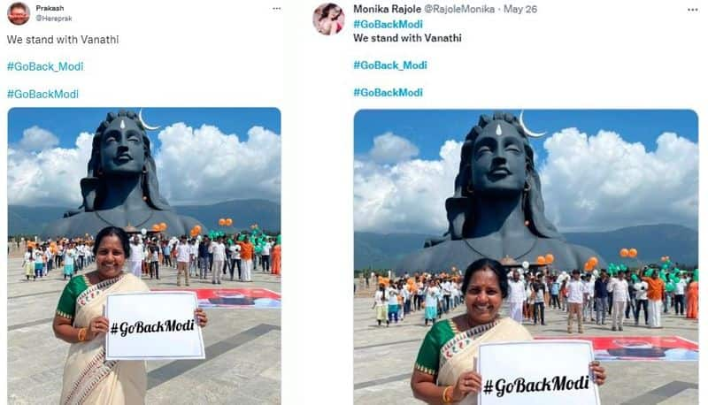 Tamil Nadu bjp mla vanathi srinivasan edited photo went viral during pm narendra modi visit mnj 