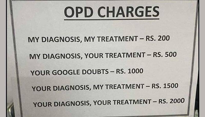 Rs 1000 for Google doubts Doctor s OPD fee post goes viral netizens amazed gcw