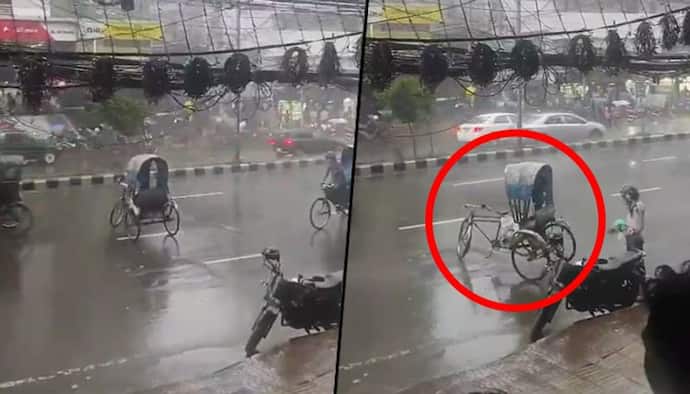 Cycle rickshaw moves around on its own, internet compares it with Tesla; watch