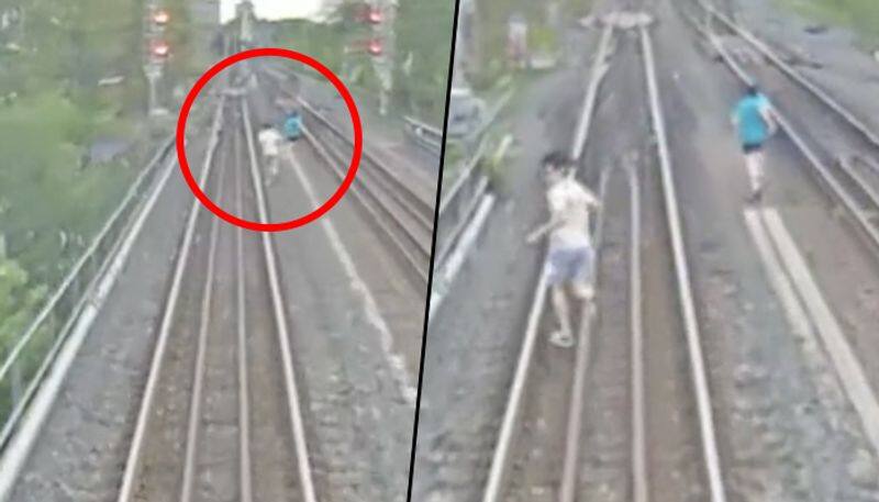 Children have a close shave from being hit by super-fast train; watch - gps