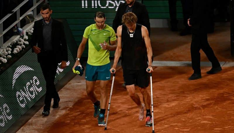 Sacin Tendulkar and  Ravi shastri Hails Rafael Nadal For selfless gesture towards Alexander Zverev 