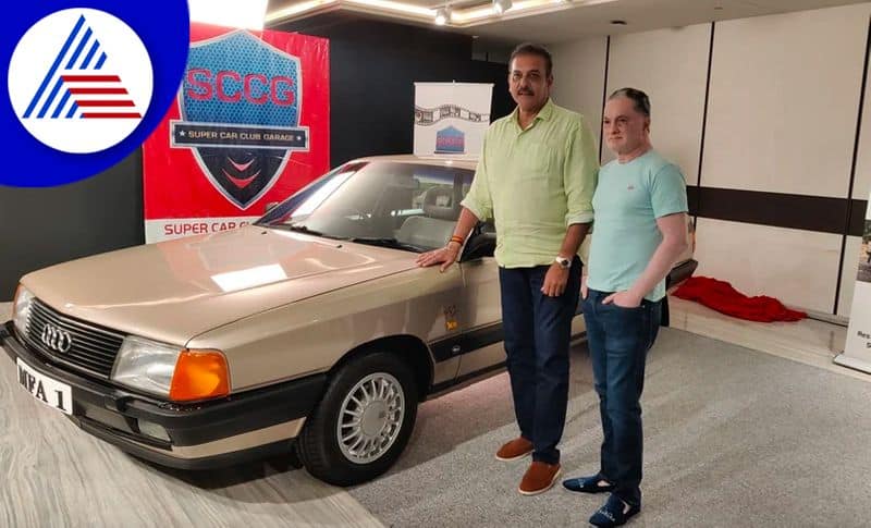 Former Cricketer Ravi Shastris Audi 100 Gets Restored By Super Car Club Garage owned by Raymond Group Gautam Singhania san