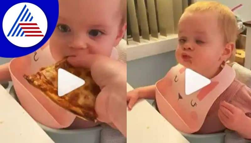 Baby Tries Pizza For The First Time, Her Reaction is Super Relatable akb