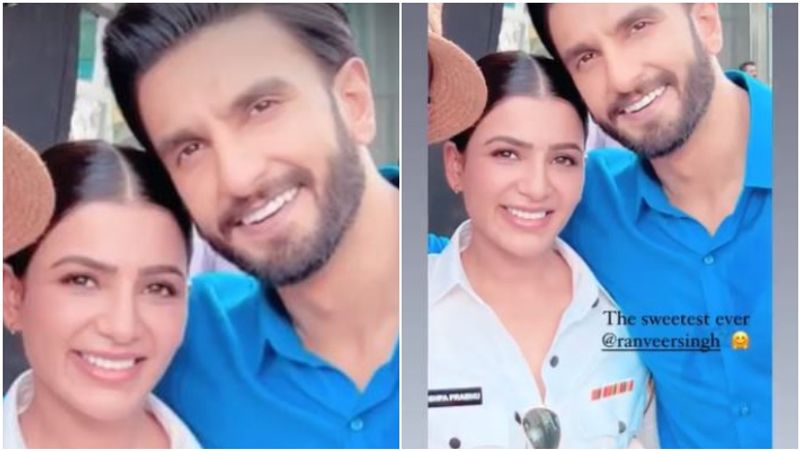 Samantha gets a sweet reply from bollywood actor Ranveer Singh and she shares selfie sgk