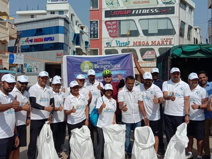 विश्व पर्यावरण दिवस के अवसर पर नम्मा बेंगलुरु फाउंडेशन ने किया क्लीनथॉन का आयोजन