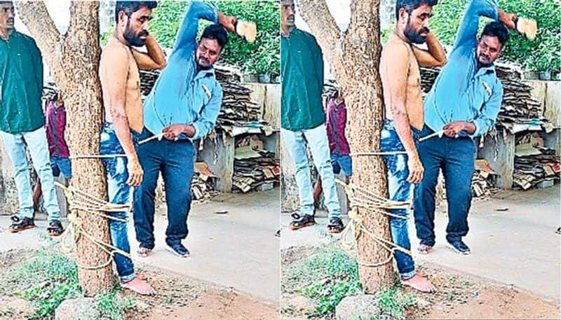 Dalit Youth Tied To Tree, Beaten Brutally On Suspicion Of Stealing Cell Phone in Visakhapatnam