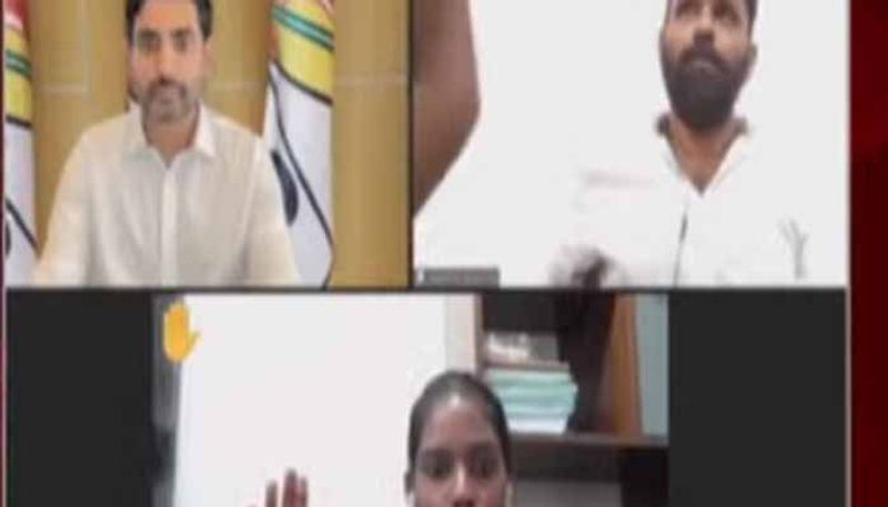 Former Minister Kodali Nani and Vallabhaneni Vamsi Apperead on nara lokesh zoom meeting