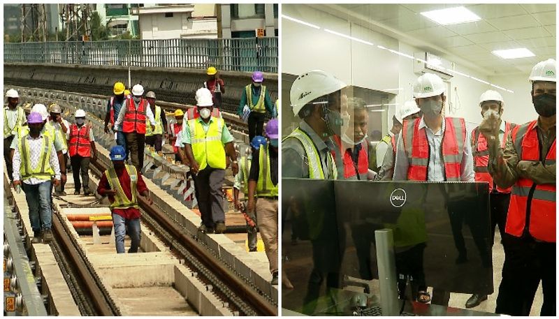 kochi metro rail extension to sn junction security inspection started 