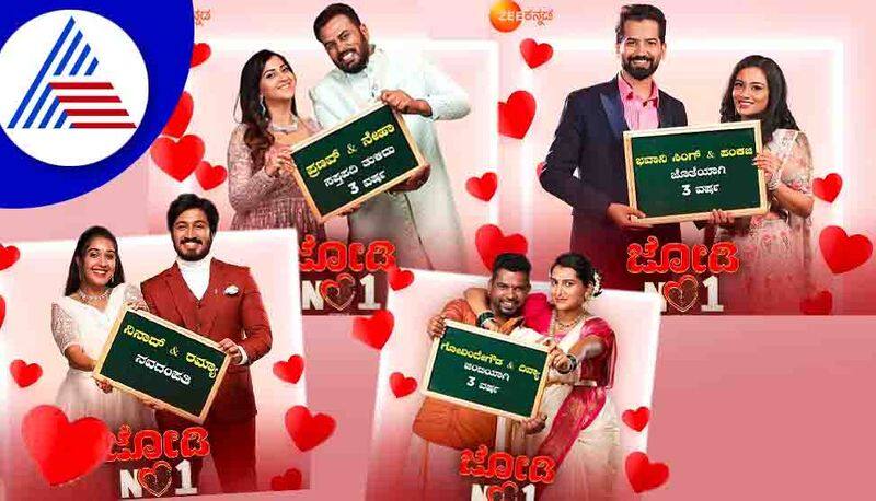 Zee kannada jodi no 1 begins from july 11 contestants list revealed vcs 