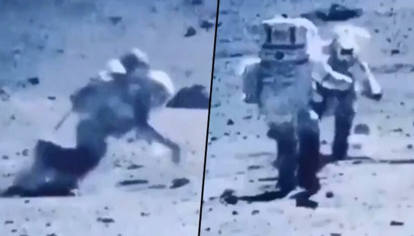 NASA's blooper shows astronauts stumbling while walking on the Moon; viral video