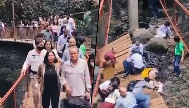 Mexican footbridge collapses right after being inaugurated; watch video - gps