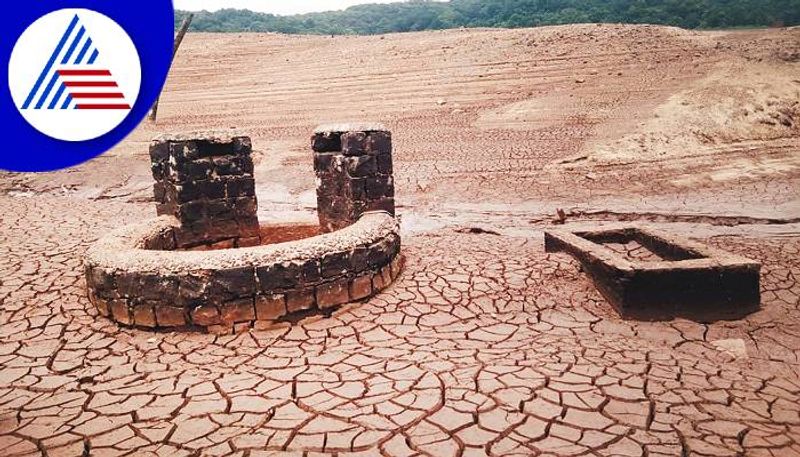 Sunken Villages Remains are Visible in Kali River at Uttara Kannada grg