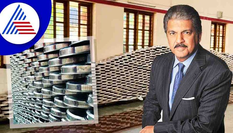 Anand Mahindra Shares Pic Of Steel Plates Stacked Up At Sringeri Temple In Karnataka Vin