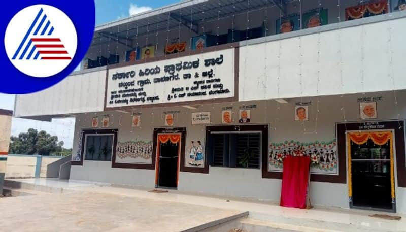 Government employee from Davangere spend saved money to build classroom gow