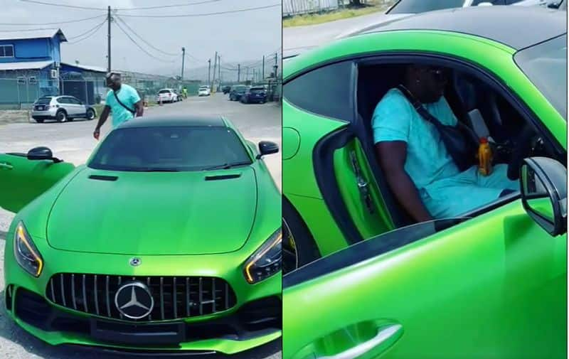 KKR All rounder Andre Russell gifted himself a brand new Mercedes Benz AMG GT R car cricketer congratulate ckm