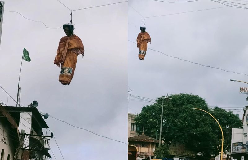 Belagavi Police 3 detain who hang an effigy of nupur sharma rbj