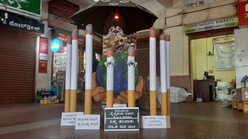 Udupi artist Awareness about effects tobacco consumption on oral health rbj