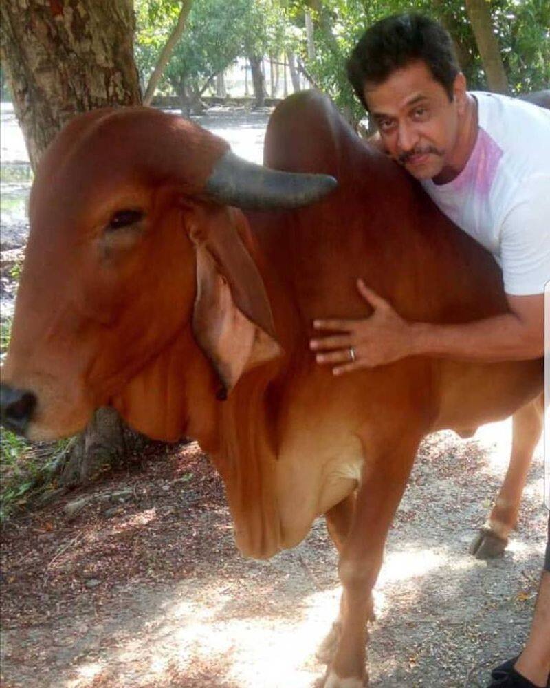 Actor Arjun Sarja busy with Animal Husbandry hls 