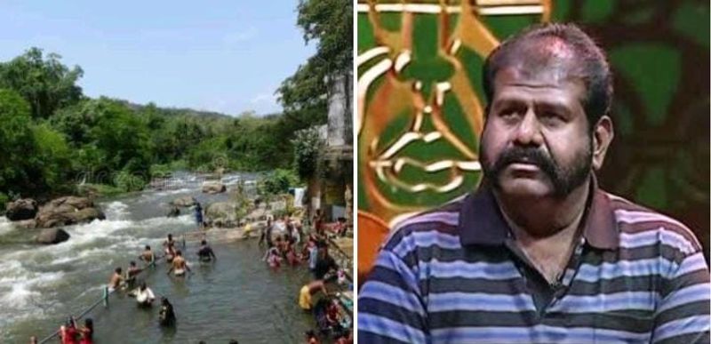 Actor Rajendranath has reportedly videotaped women bathing in a river in Nellai