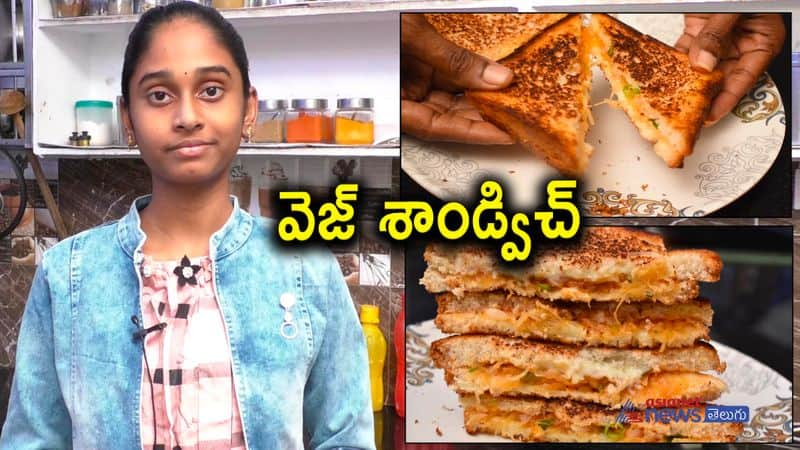 Veg sandwich recipe in telugu  potato sandwich recipe