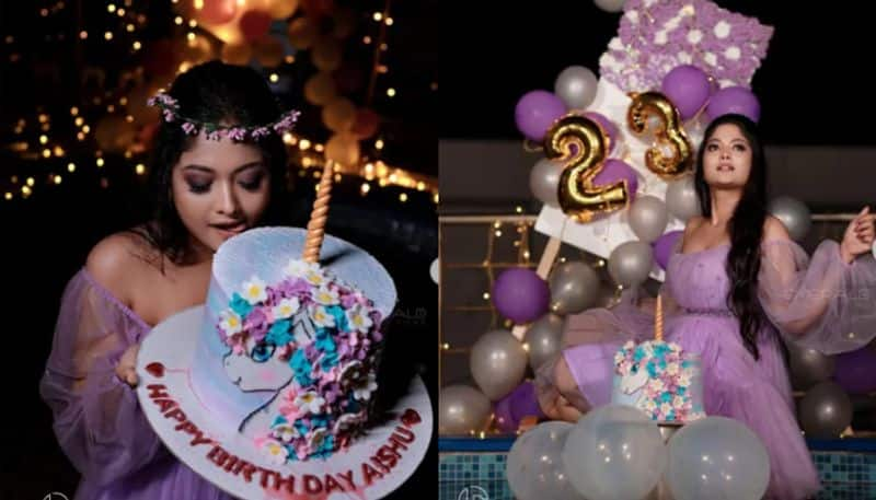 Aishwarya ramsai shared  birthday celebration  photos and  video