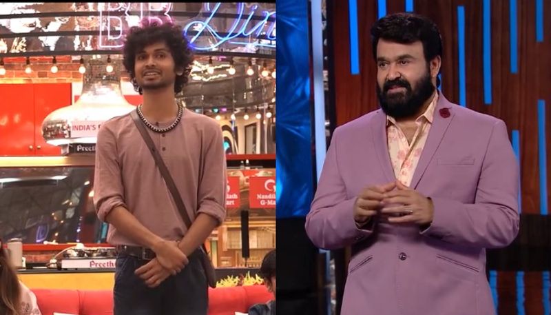 mohanlal fun talks with blesslee in bigg boss