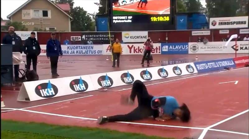 Neeraj Chopra's Nasty Fall During Kuortane Games-Video