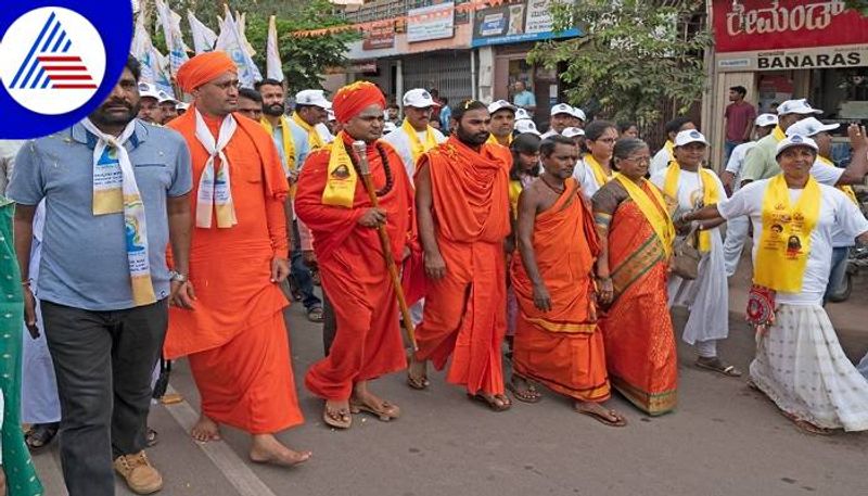 Pre Yoga Yatra Held at Hosapete grg