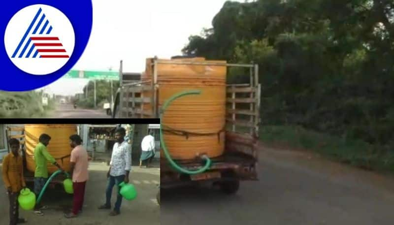 Drinking water crisis in Ballari  people purchase  filter water  from  Andhra gow