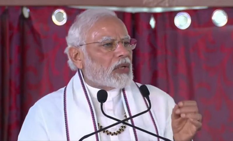 PM Modi inaugurate KSS Sanskrit Pathshala Hostel building in Suttur Mutt mysuru ckm