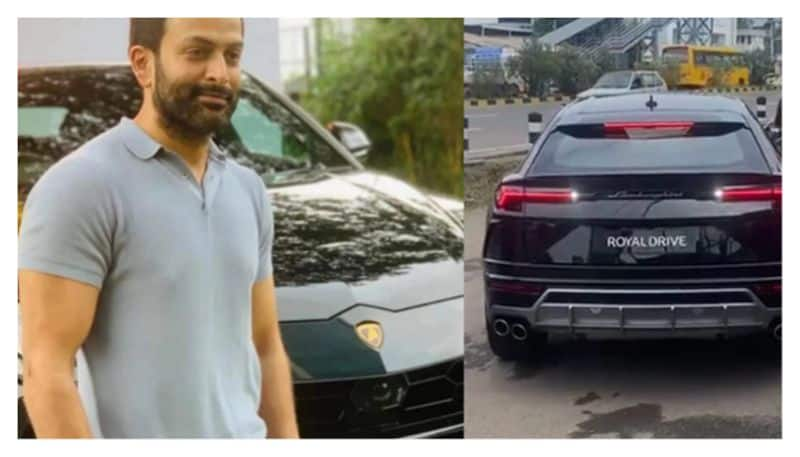 actor prithviraj buy lamborghini urus suv