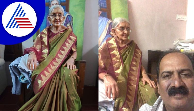 a son who made a wax statue of his mother in bengaluru gvd