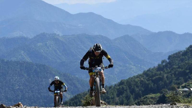 54 riders participated in 1st  Stage 80 kms of mountain biking race MTB Himachal Janjehli 2022 ckm