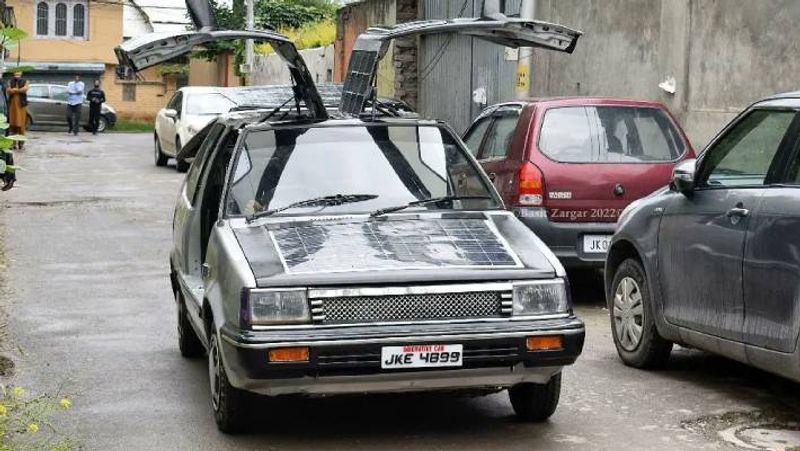 kashmir based maths teacher builds solar car