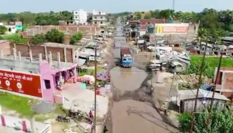 Viral video shows Bihar National Highway 227 with multiple huge potholes, irks netizens