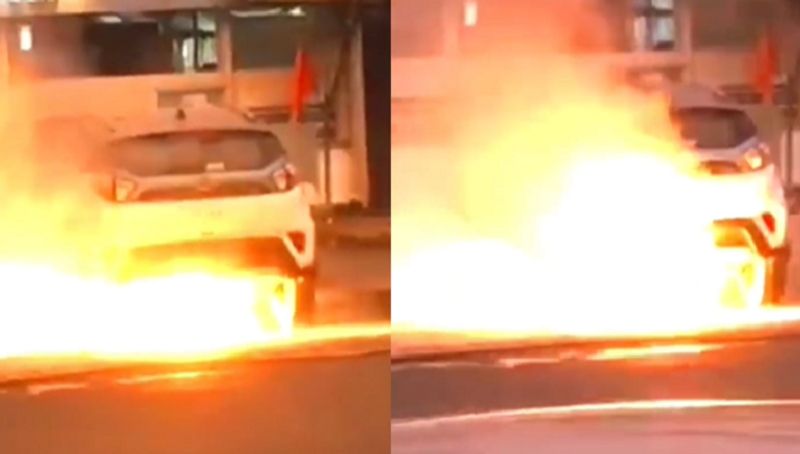 Tata Nexon Ev catches fire in mumbai Company directs for Detailed Investiagation ckm