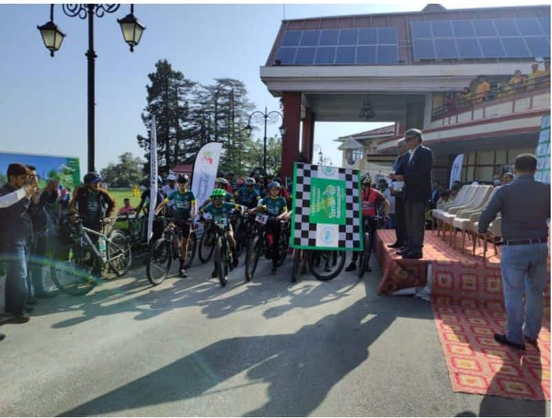 Ram Subhag Singh flag off 1st MTB Himachal mountain Biking Festival Janjehli 