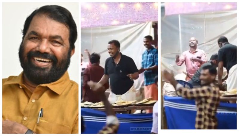 minister v sivankutty shared viral wedding video