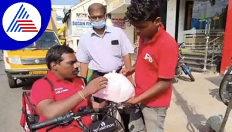 Meet Indias First Wheelchair Food Delivery Man, His Story Will Melt Your Heart Vin