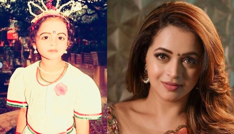 actress bhavana share her childhood photos