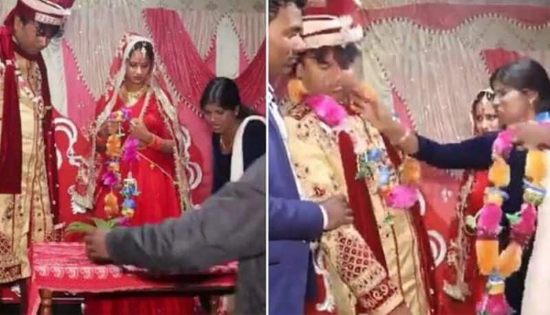 Drunk Groom Puts garland On Sister in law neck Instead Of Bride in bihar akb