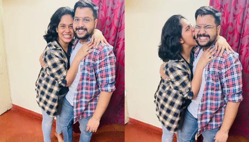 athira madhav shares photos from birthday celebration of her husband